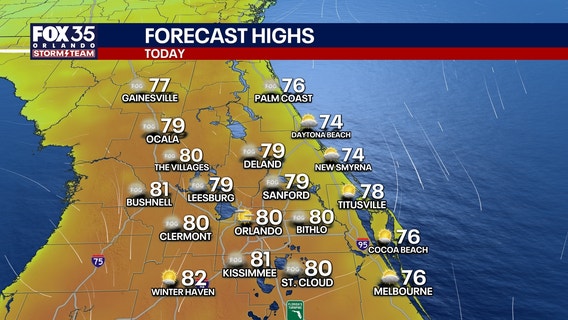 Orlando weather: Warm weekend for Central Florida