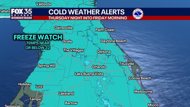 Florida cold front: county-by-county forecast, timeline, how cold it could get