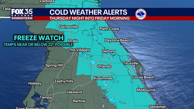 Orlando cold snap: Winter-like temperatures, weather forecast, timeline