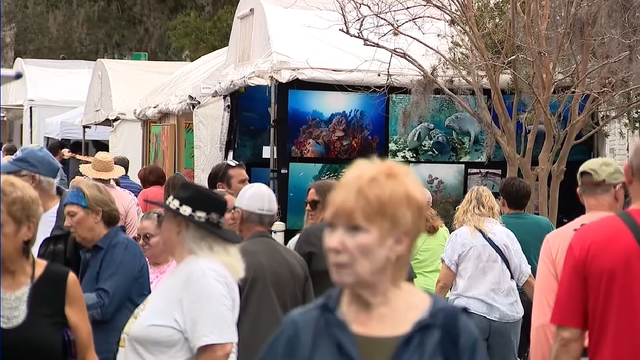 51st Mount Dora Arts Festival takes place amid chilly weather this weekend with over 300 artists