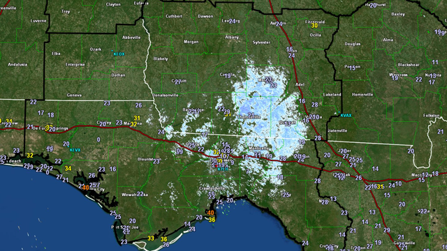 Light snow touches down in North Florida, NWS says