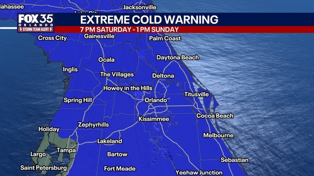 Orlando weather: First-ever extreme cold warning issued for Central Florida