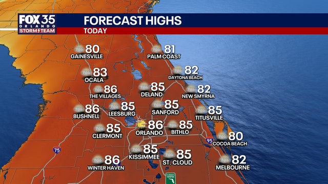 Orlando weather: Warm Sunday before storms and a big cooldown