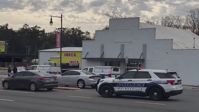 2 Gainesville officers shot in 'ambush-style attack,' suspect dead, police say