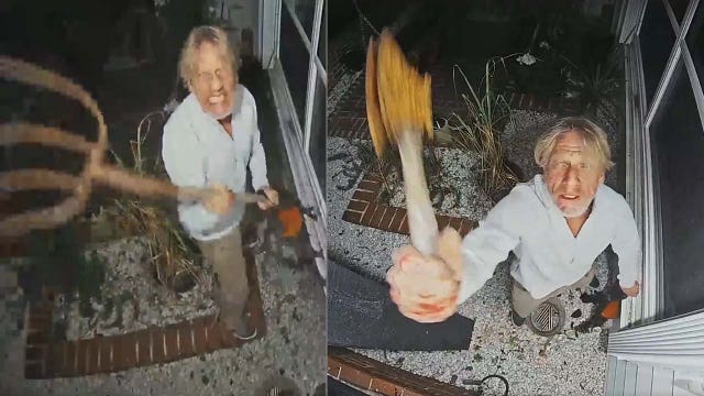 Man with pitch fork, hatchet arrested after attempted nighttime break-ins: Deputies