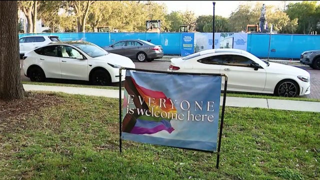 Winter Park church banner burned in apparent act of vandalism