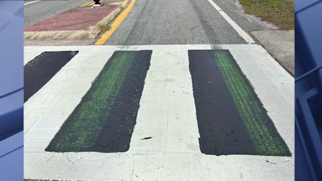 Black paint on Oviedo crosswalks fading months after being covered by FDOT