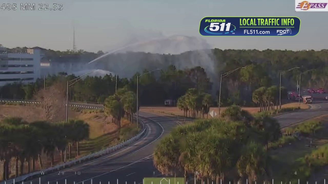 SR 408 reopens at Colonial Drive after closure due to brush fire