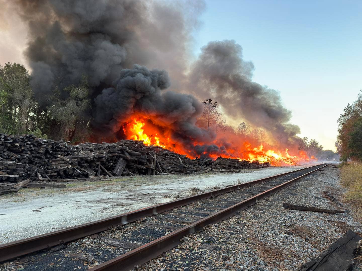Class action lawsuit filed after railroad tie fire in Marion County