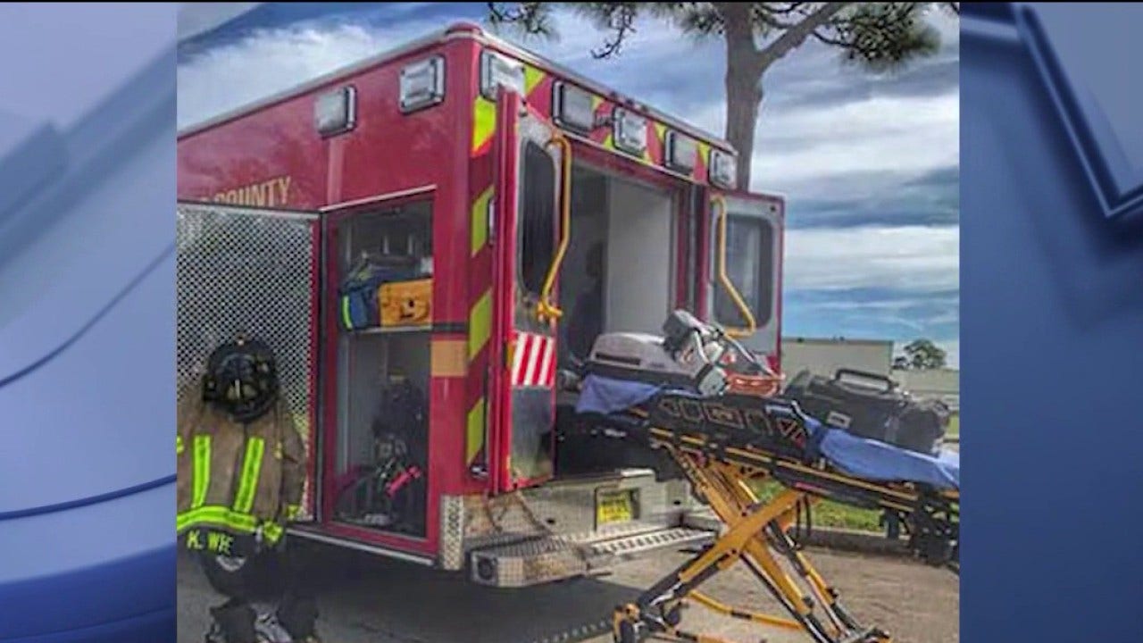 Florida man accused of trying to drive off in ambulance while medics treated patient