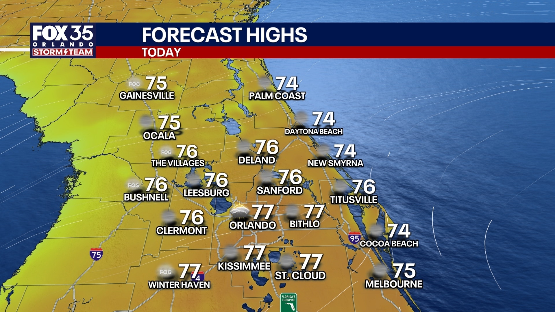 Orlando weather: Warmer days ahead, rain chances this weekend