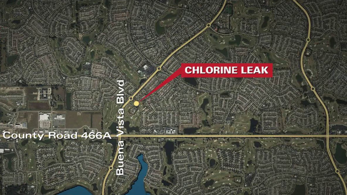 Chlorine leak at The Villages prompts shelter-in-place warning for over 3 hours