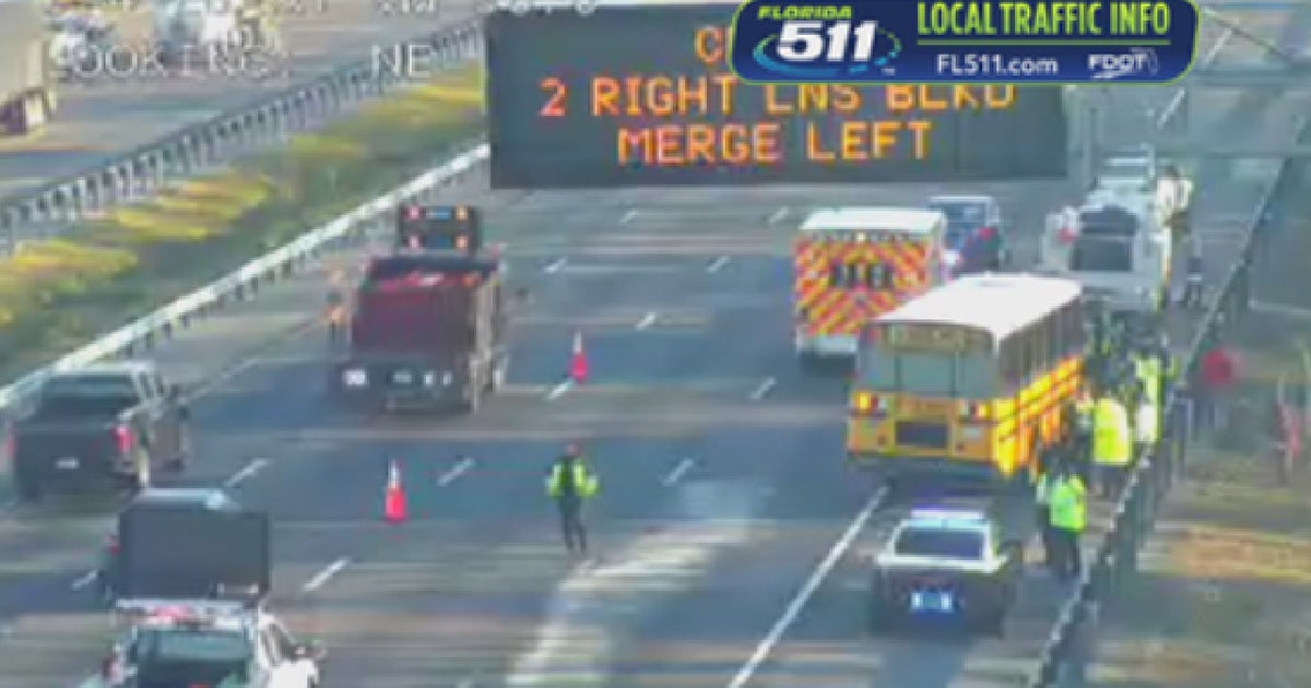 5 injured after crash involving school bus on I-4 in Osceola County; no ...