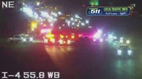 Westbound lanes of I-4 closed for hours at Haines City due to roadway depression
