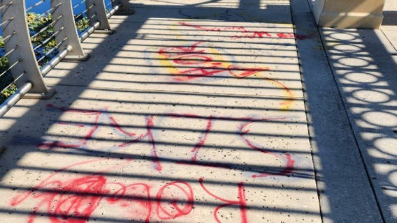 Vandalism reported at Sanford Riverwalk, historic Ritz Theater; crew faced difficulty in graffiti removal