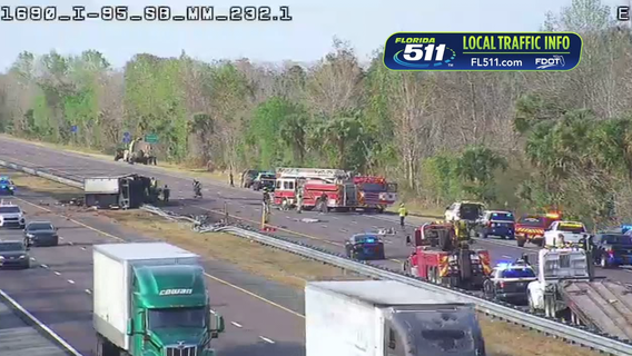 I-95 closed in Brevard County due to deadly crash