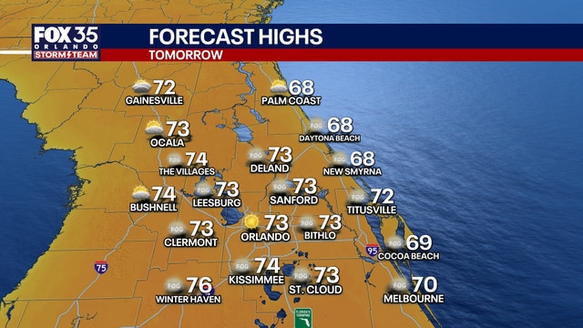 Orlando weather: Sunshine in early part of work week