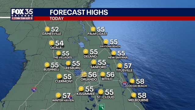 Orlando weather: Another cold snap moves into Central Florida