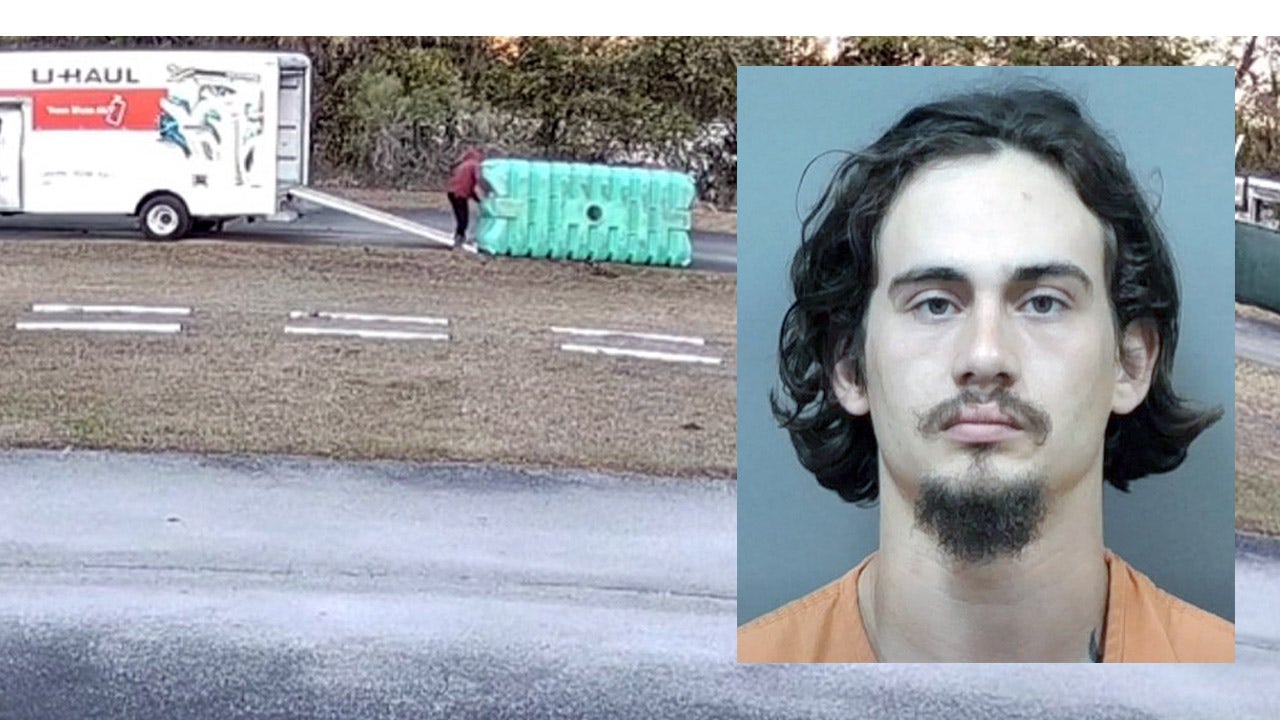 Florida man steals septic tank using U-Haul truck after failed attempts caught on camera, deputies say
