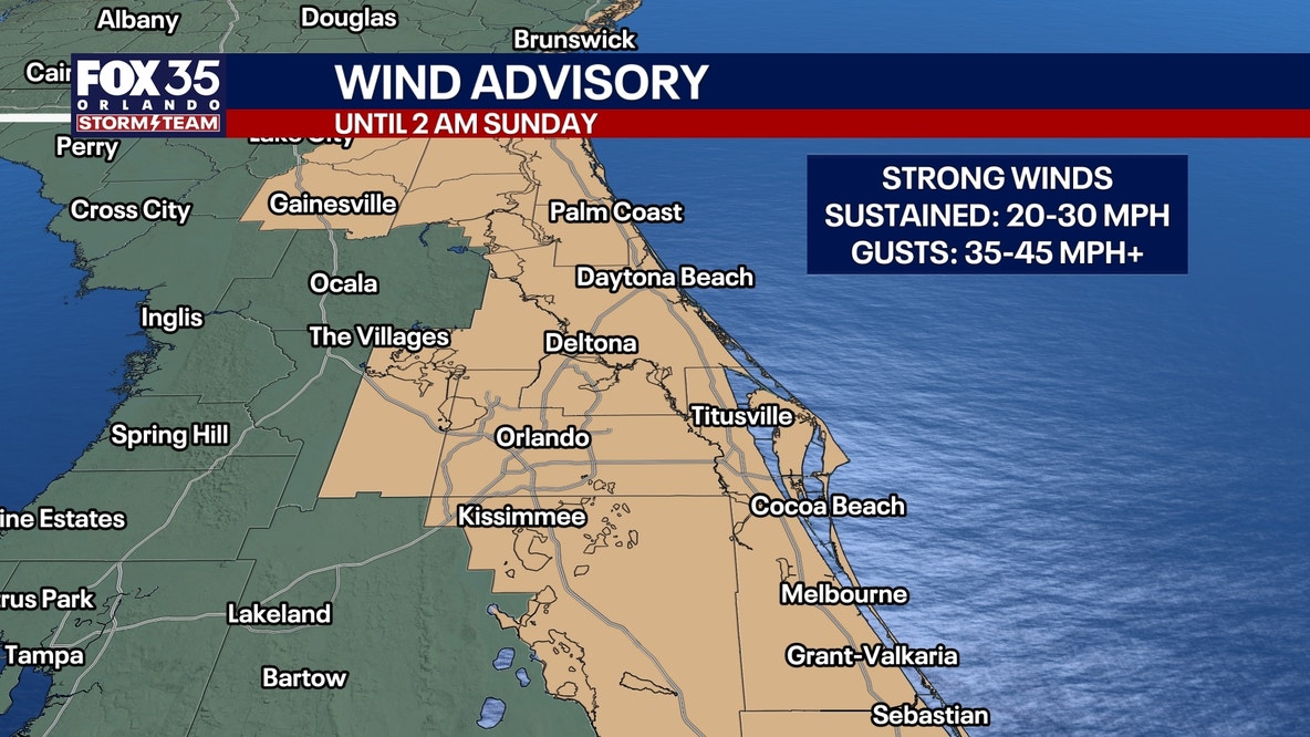 Orlando weather: Strong winds, rip current risk, and scattered showers move in
