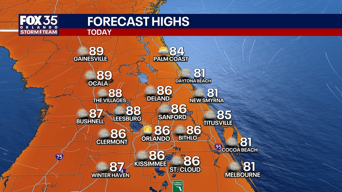 Orlando weather: Warm end to the week before slightly cooler, windy weekend