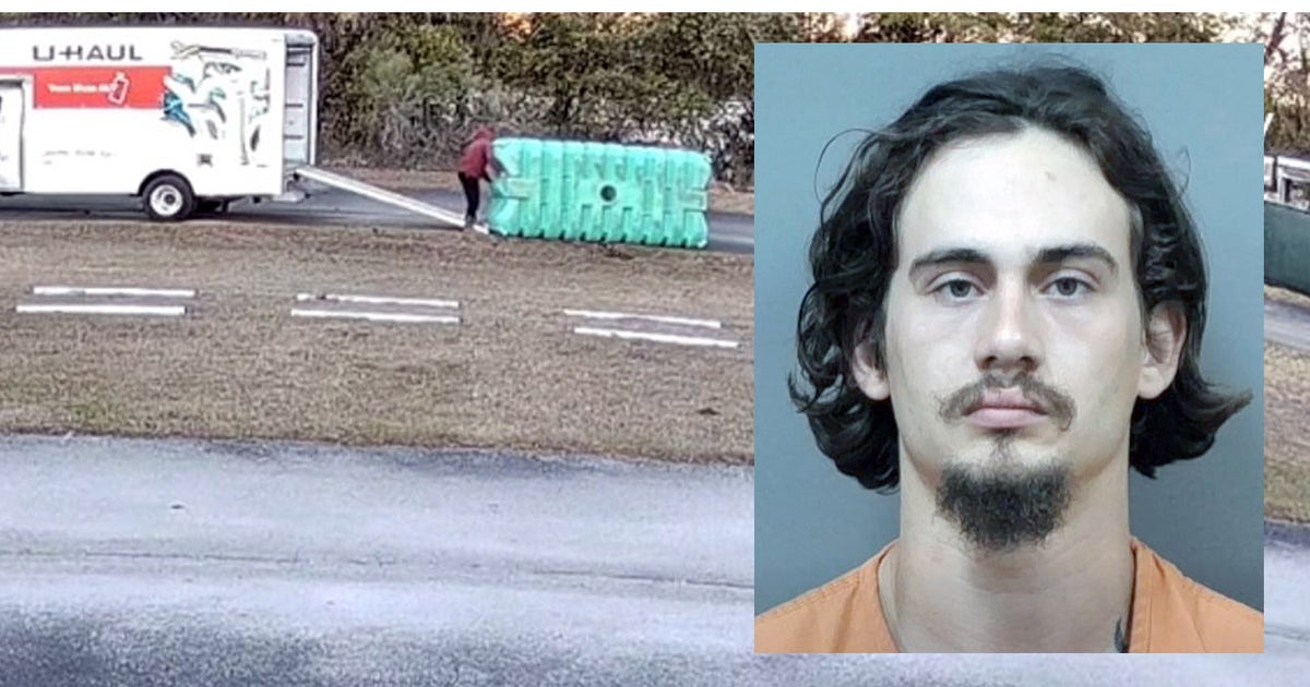 Florida man steals septic tank using U-Haul truck after failed attempts caught on camera, deputies say
