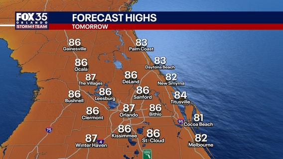 Orlando weather: Warm start to the weekend with scattered afternoon storms