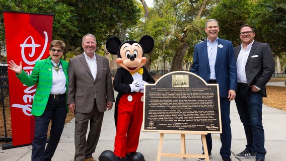 Downtown Orlando plaque commemorates spot of Disney's 'Florida Project' announcement