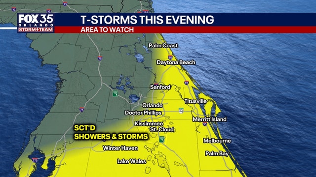 Orlando weather: Downpour of showers, storms, lightning, small hail predicted