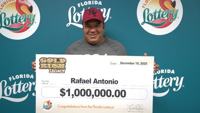 Florida man wins $1M in lottery scratch off sold at Orlando RaceTrac