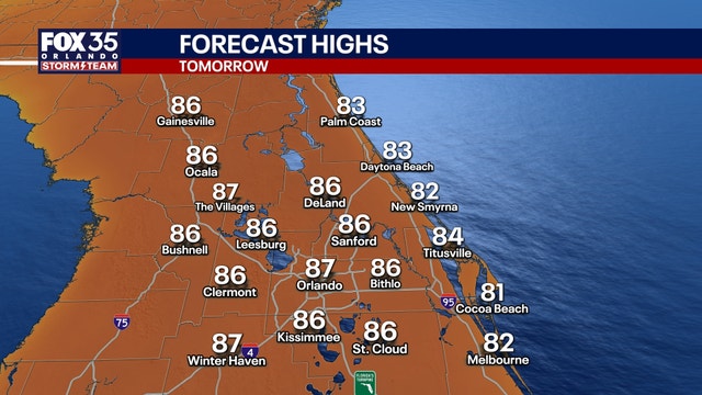 Orlando weather: Warm start to the weekend with scattered afternoon storms