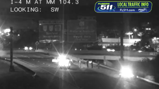 FHP: Unlicensed driver suspected of DUI found hiding in woods after hitting motorcycle on I-4