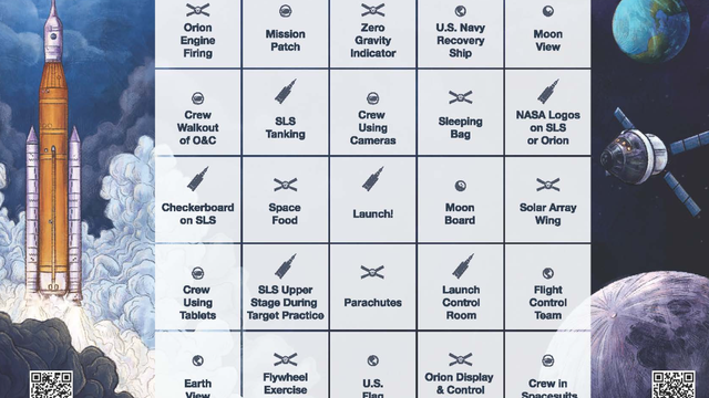Artemis II bingo: Download your scorecard