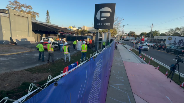 Pulse Nightclub Memorial: Crews start removing sign for preservation