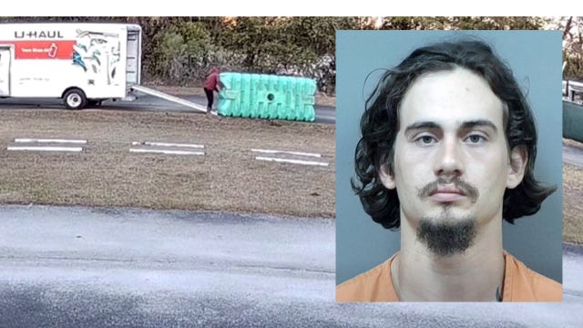 Florida man steals septic tank using U-Haul truck after failed attempts caught on camera, deputies say
