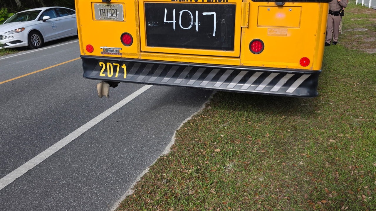 Multiple students injured after pickup truck hits Marion County school bus, FHP says