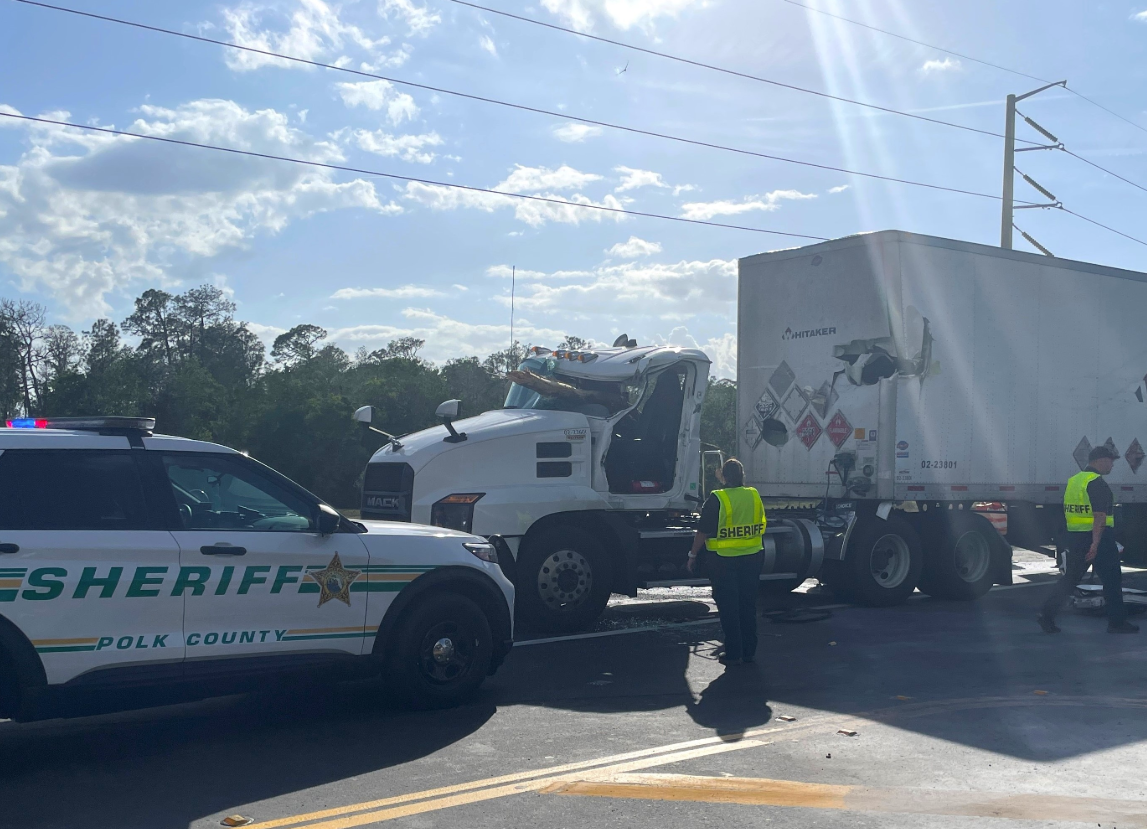 Winter Park man dies after truck collides with semi hauling logs, officials say