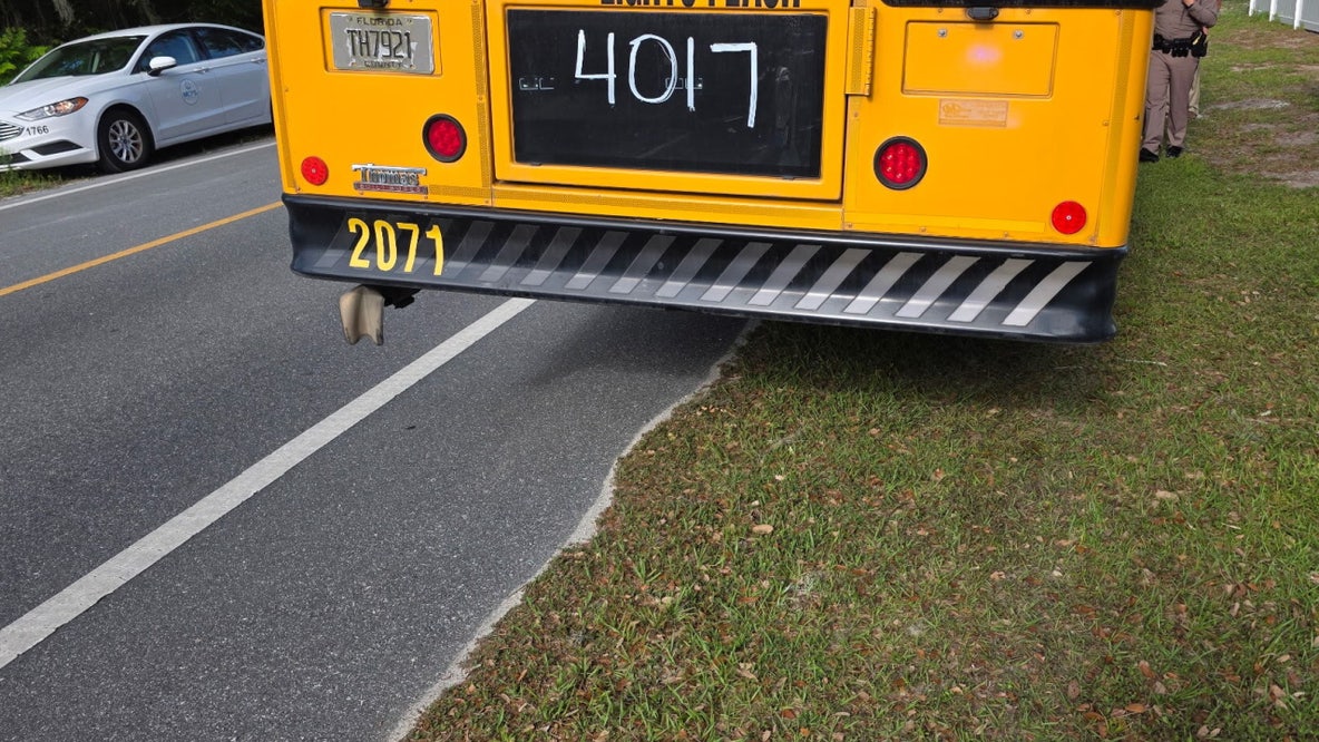 Multiple students injured after pickup truck hits Marion County school bus, FHP says