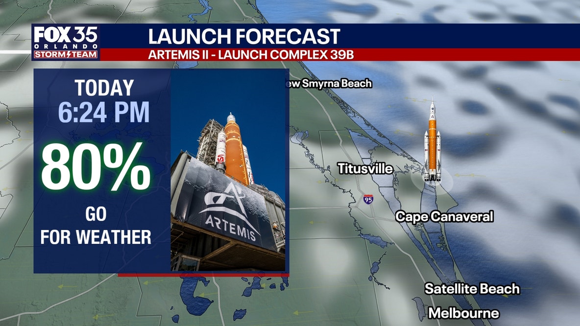 Orlando weather: Forecast looks good for Artemis II launch