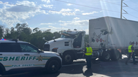 Winter Park man dies after truck collides with semi hauling logs, officials say