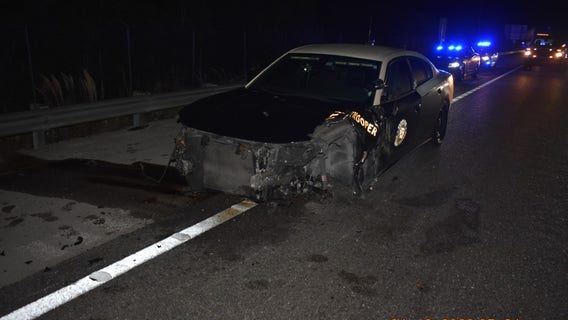 FHP trooper hurt after DUI suspect hits patrol car, officials say