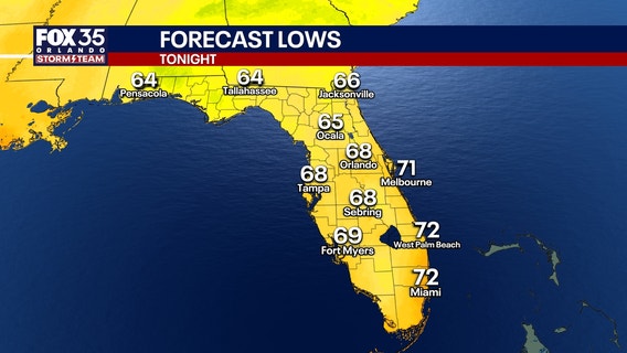 Orlando weather: Showers linger tonight before sunnier, warmer weekend