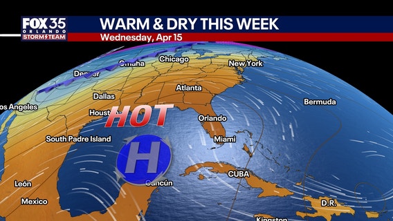 Orlando weather: Warm, sunny across Central Florida the rest of the week