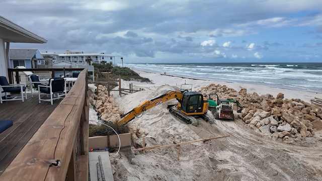 New Smyrna Beach neighbors self-fund natural seawall to fight erosion, rebuild dunes