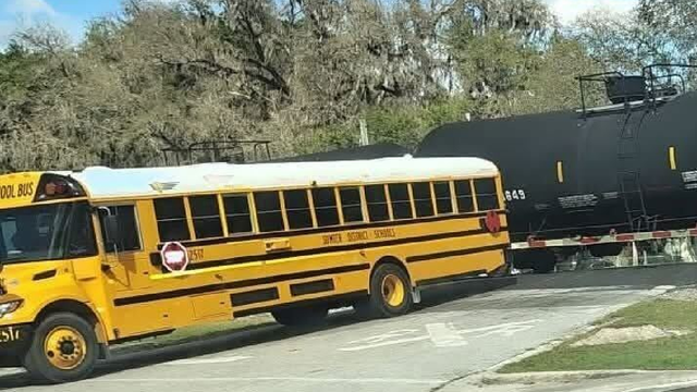 Florida school bus driver arrested, fired after train crash with 29 students onboard