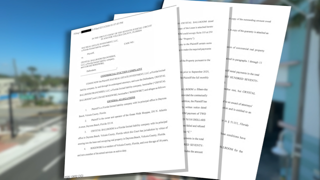 Crystal Ballroom Daytona Beach abruptly closes; evicted over $240K in unpaid rent, records show