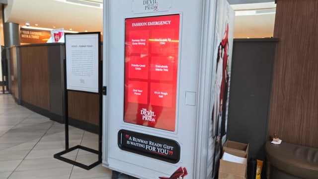 Disney rolls out 'fashion emergency' kiosks for 'The Devil Wears Prada 2'
