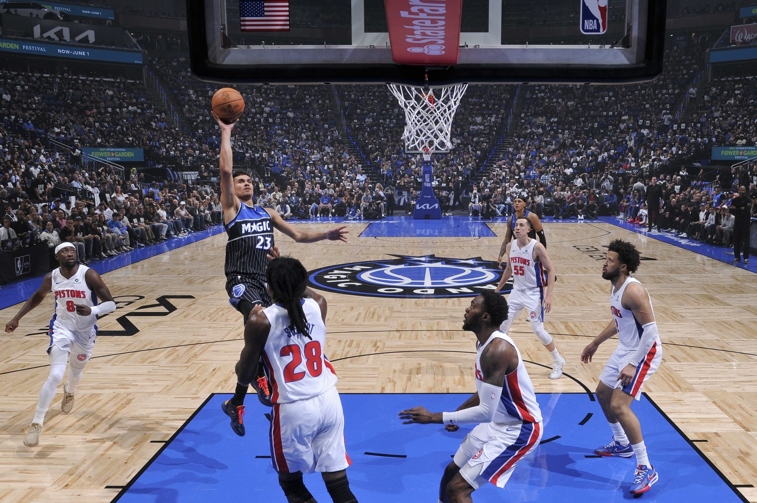 Pistons defeat Magic in Game 6, forcing elimination game on Sunday