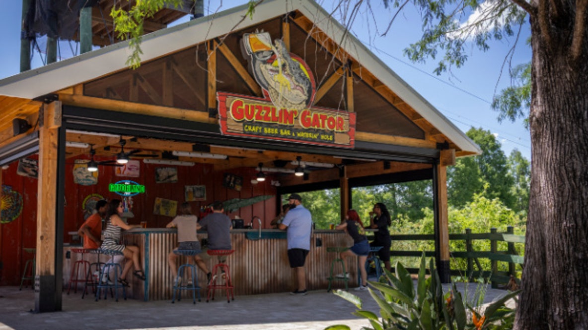 Gatorland opens new Guzzlin' Gator beverage barn with exclusive brew