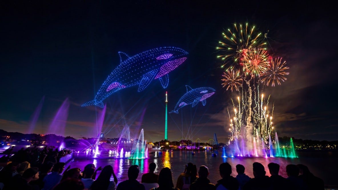 SeaWorld Orlando adds animal, drone shows to Electric Ocean lineup